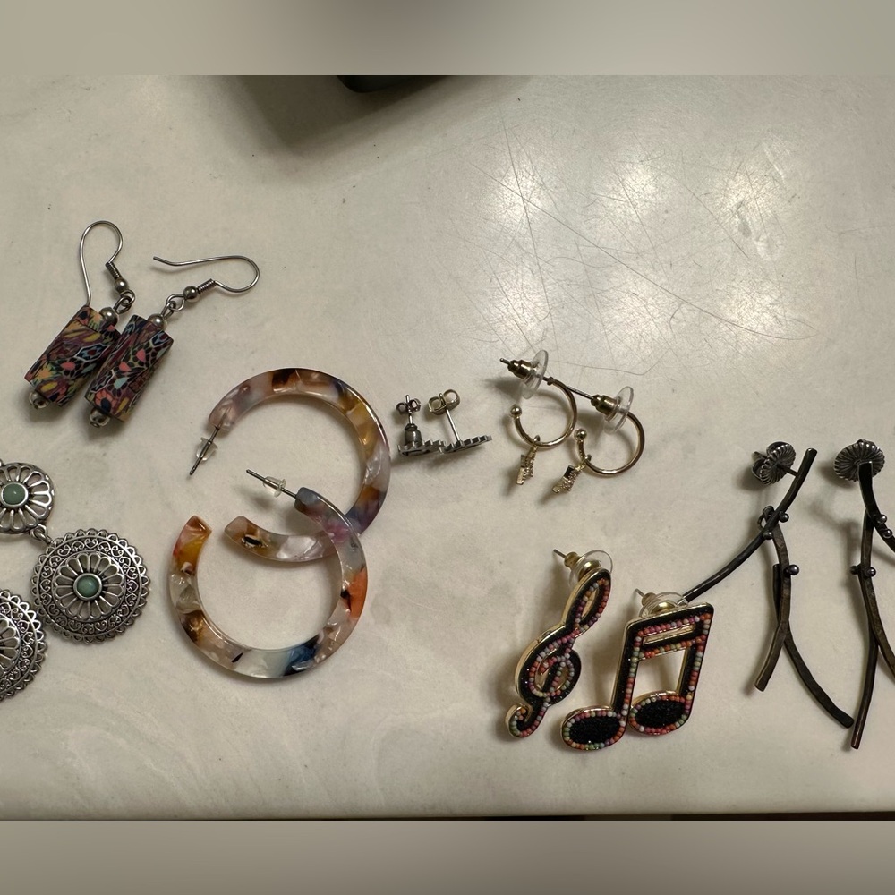 Various earrings